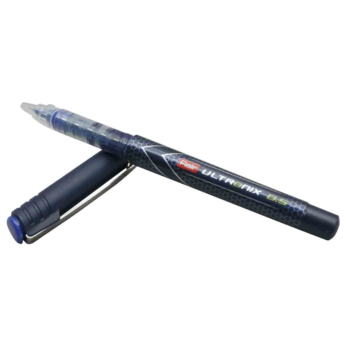 Flair Ultronix Fine Fine Tip Roller Ink Gel Pen (Blue)