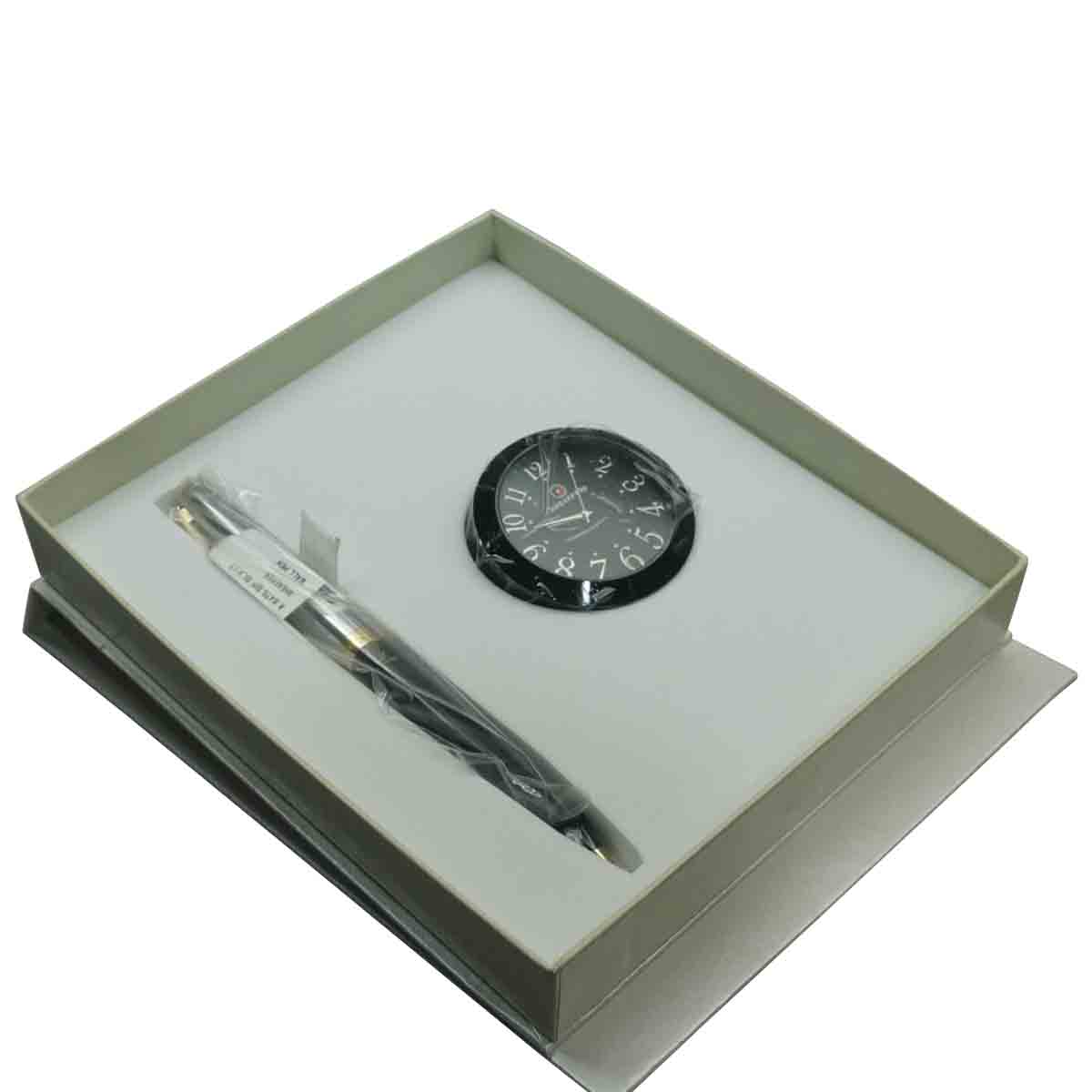 Sheaffer 9144 Ballpoint Pen With Black Table Clock - Stationery Guy