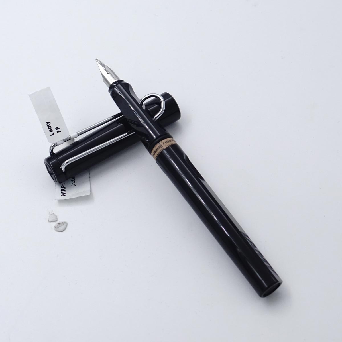 Lamy 244 Safari Full Black Color Body Sliver Clip Broad Nib Converter Type Fountain Pen  SKU 25283