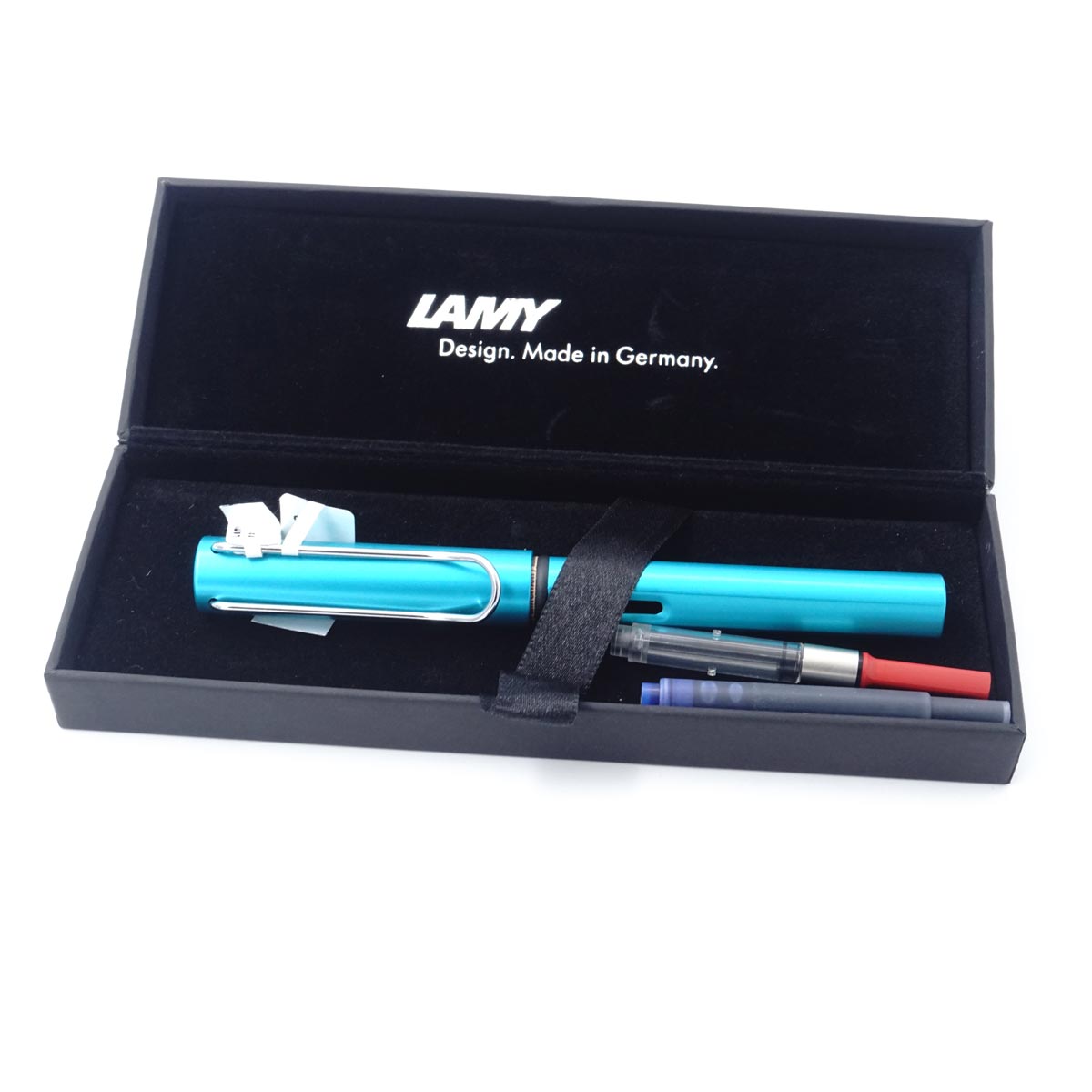 Lamy 721 AL Star Turmaline Blue Color Body Medium Nib Converter Type Fountain Pen  SKU 25286